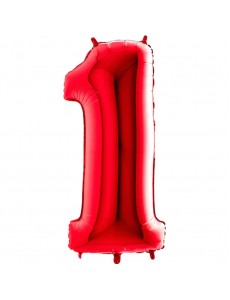 Balão Número 1 Vermelho